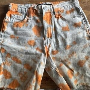 Hudson LA jean shorts tie dye size 25